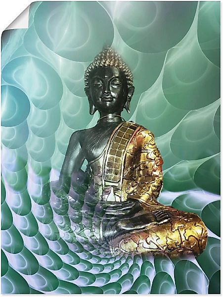 Artland Wandbild "Buddhas Traumwelt CB", Religion, (1 St.) günstig online kaufen