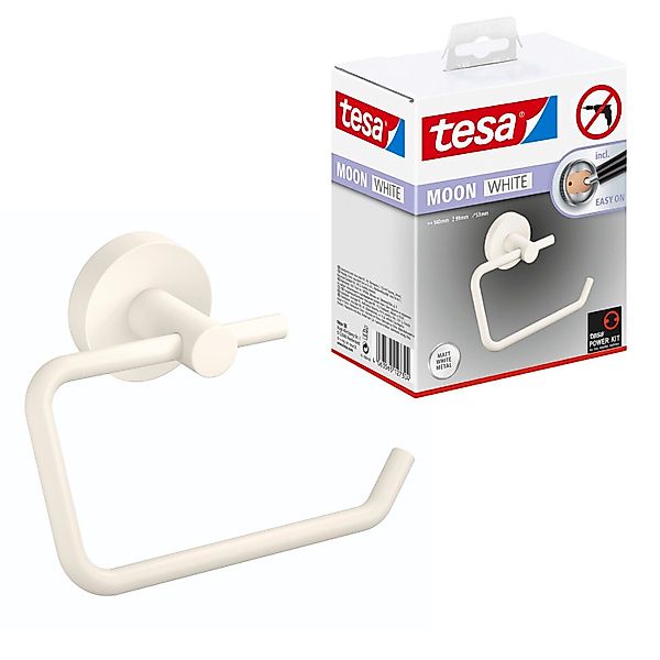 tesa Toilettenpapierhalter MOON Toilettenrollenhalter ohne Bohren günstig online kaufen