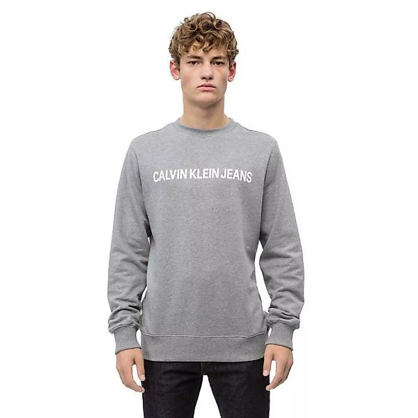 Calvin Klein Jeans Logo Sweatshirt XL Grey Heather günstig online kaufen