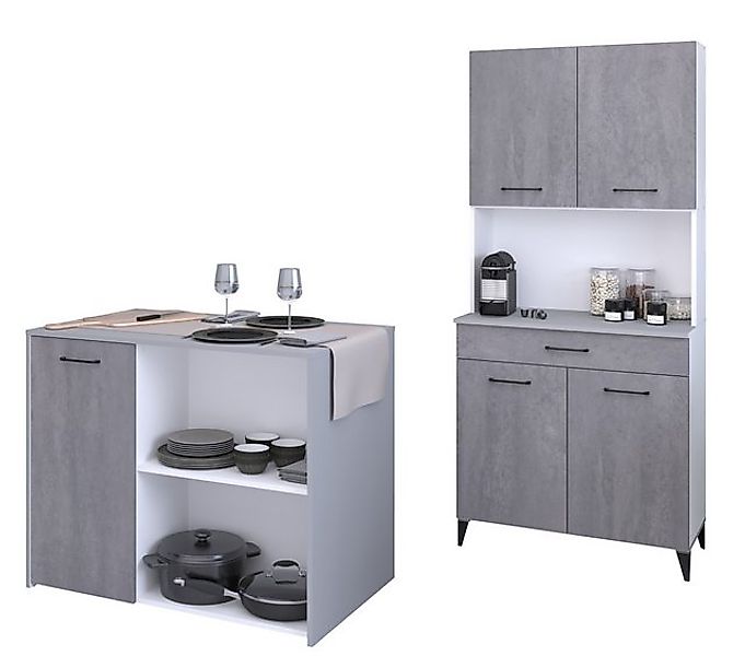 Parisot Mehrzweckschrank-Set Malice 3, (2-teilig), (2-teilig) Buffetschrank günstig online kaufen