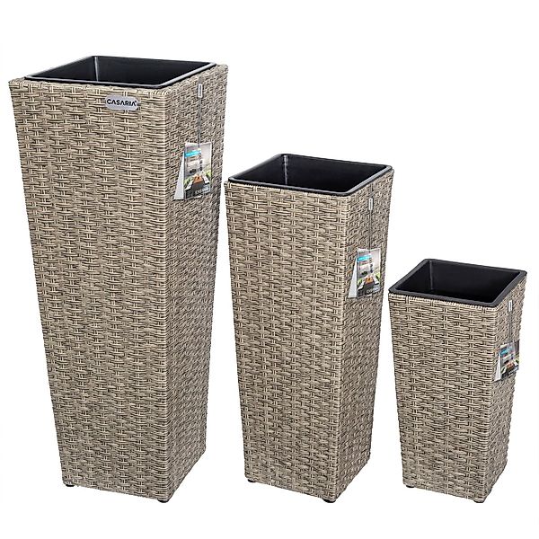 Casaria Pflanzkübel, Casaria Blumentopf 3er Set günstig online kaufen