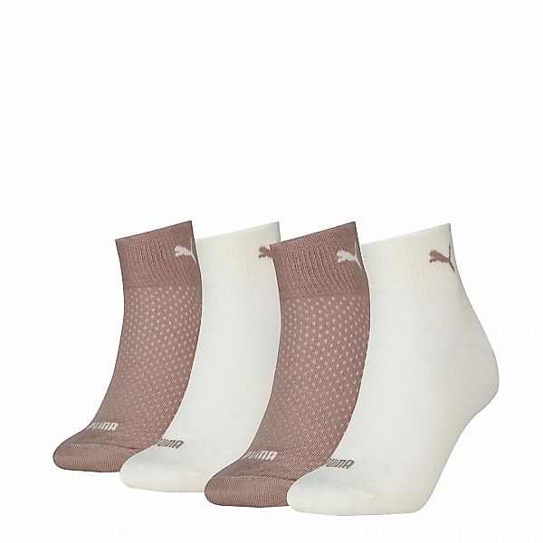 PUMA Kurzsocken "PUMA WOMEN QUARTER 4P ECOM" 4 Paar, mit atmungsaktivem Mat günstig online kaufen
