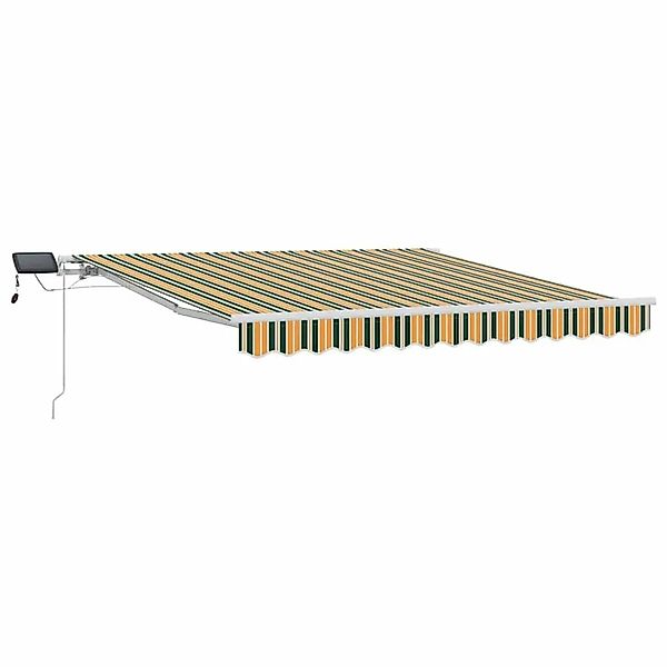 vidaXL Einziehbare Markise Grün und Gelb 300 x 250 cm Stoff und Stahl 33301 günstig online kaufen