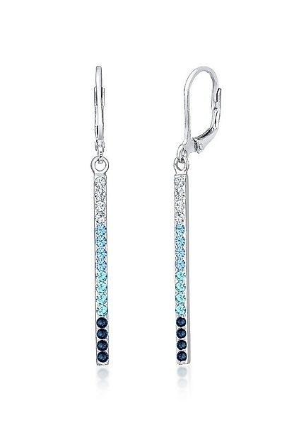 Elli Paar Ohrhänger Stab lang mit 925 Silber, mit Kristallen von Swarovski® günstig online kaufen