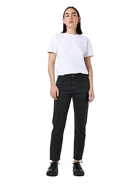 Noisy May Damen Jeans NMMONI Straight Fit Schwarz - Black Denim günstig online kaufen