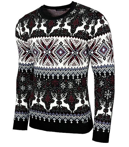 Baxboy Strickpullover BAXBOY Herren stylischer Rundhals günstig online kaufen