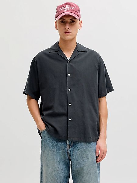 Jack & Jones Kurzarmhemd "JJEBREEZE LINEN BLEND RESORT SHIRT SS SN" mit Kno günstig online kaufen