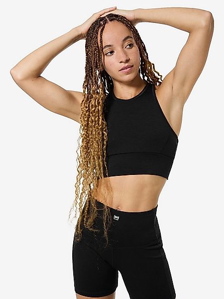 SUPER.NATURAL Sport-BH für Damen aus Merino W LIQUID FLOW TOP mit hoch gesc günstig online kaufen