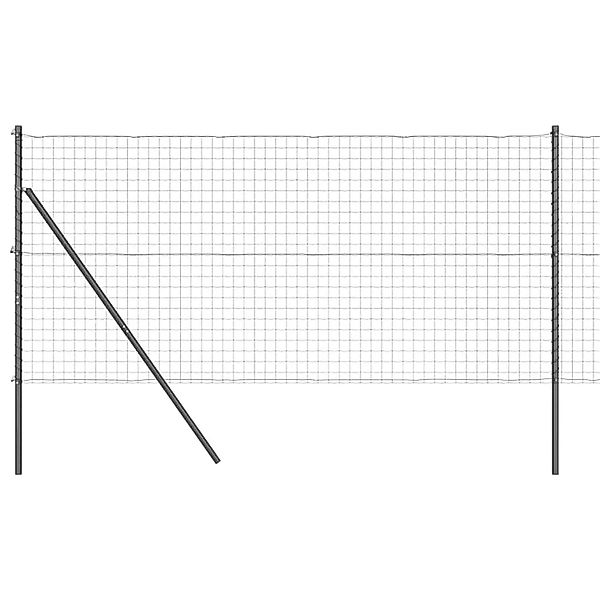 vidaXL Zaun mit Pfosten Grau 1,2 x 10 m Stahl und PVC 3350365 günstig online kaufen