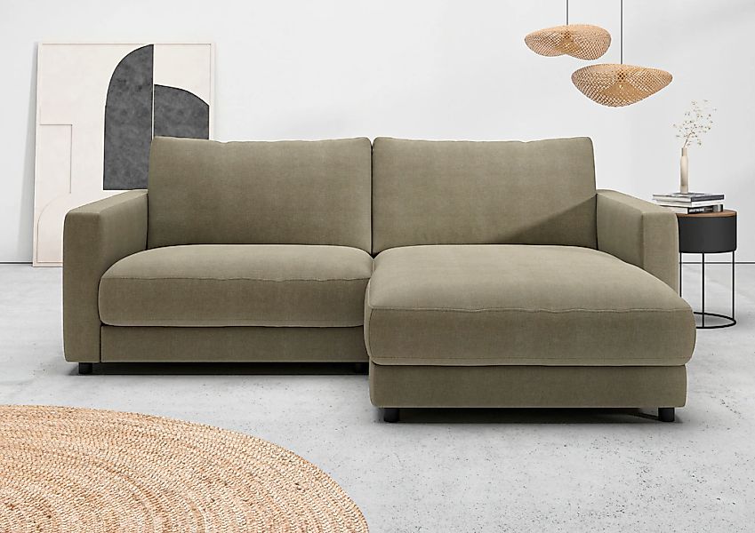 Home affaire Ecksofa "Ecksofa Jiro, L-Form, große Sitztiefe, Breite 226 cm" günstig online kaufen