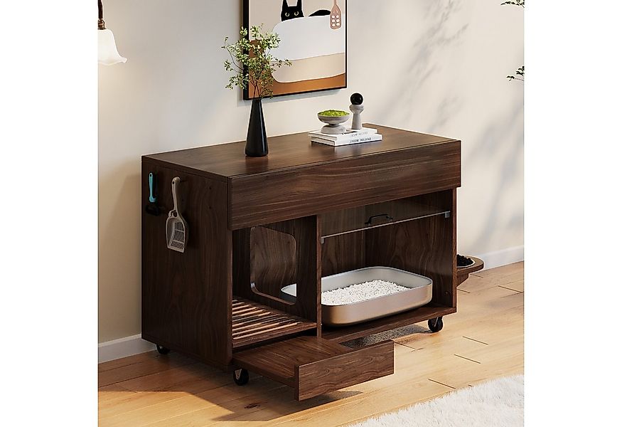 HAUSS SPOLE Tierhaus Bewegbarer Katzenkloschrank Katzenhaus mit Sandauffang günstig online kaufen