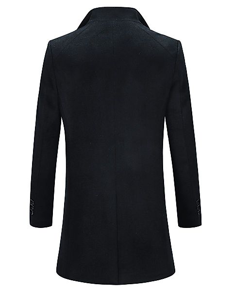 Allthemen Wollmantel mittellanger Wintermantel mit Stehkragen günstig online kaufen