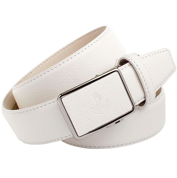 Anthoni Crown Ledergürtel mit Anker-Logo, teilbezogene günstig online kaufen