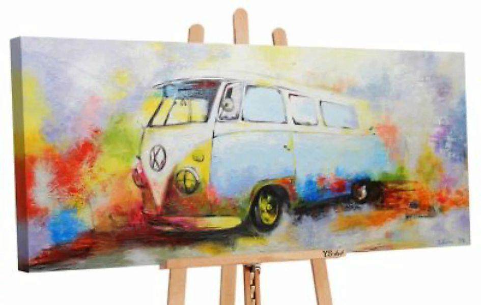 YS-Art™ "Gemälde Acryl ""Nostalgie"" handgemalt auf Leinwand 115x50 cm" bun günstig online kaufen