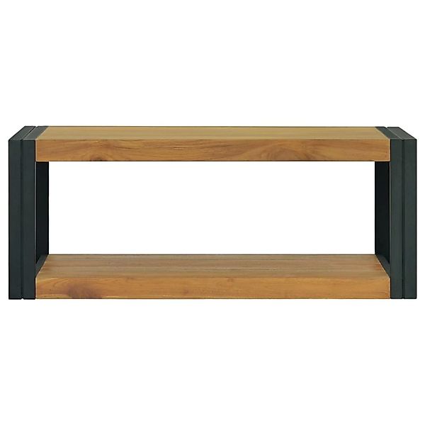 vidaXL Wand-Badregal 90x45x35 cm Massivholz Teak Modell 1 günstig online kaufen