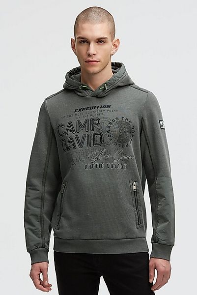 CAMP DAVID Kapuzensweatshirt mit Reißverschluss-Taschen günstig online kaufen