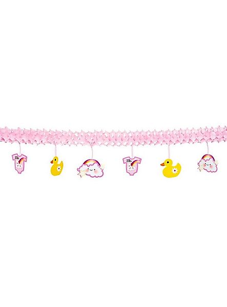 Boland Girlande Baby Girl Girlande 4 m, Raumdeko für Geburt, Babygeburtstag günstig online kaufen