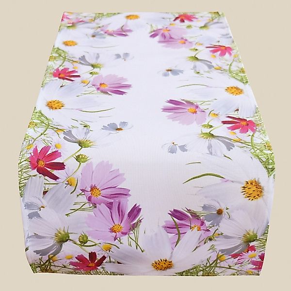 texpot Tischdecke Tischläufer Druckmotiv Blumen Frühling günstig online kaufen