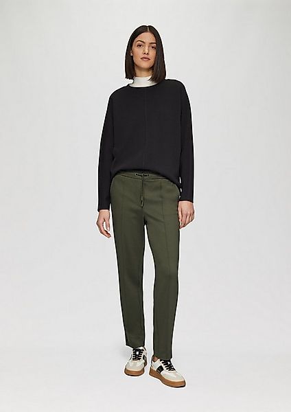 s.Oliver 7/8-Hose Hose Interlock-Jogpant in Twilloptik günstig online kaufen