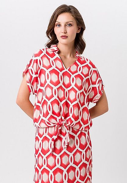 TUZZI Kurzarmbluse mit Bindeband günstig online kaufen