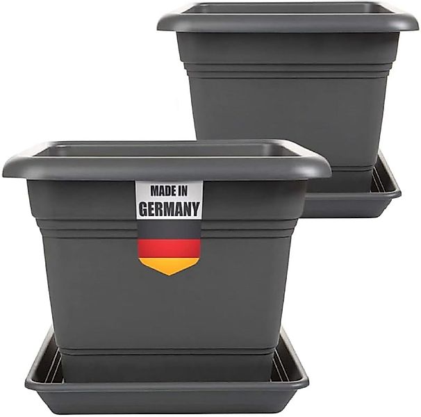 2friends Pflanzkübel 2er Set Anthrazit Blumenkübel günstig online kaufen