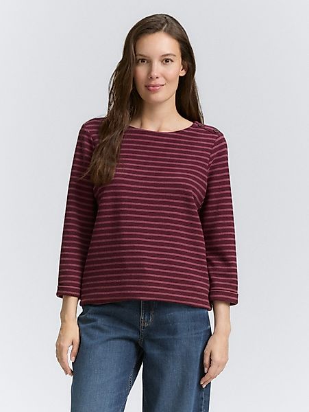 TOM TAILOR 3/4-Arm-Shirt Langarmshirt mit Knopf-Details günstig online kaufen