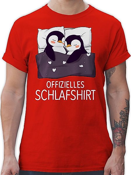 Shirtracer T-Shirt Offizielles Schlafshirt Pinguin Pärchen günstig online kaufen