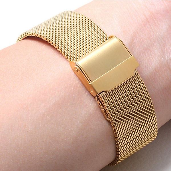 BTTO Uhrenarmband Uhrenarmband,Edelstahl Mesh Schnellverschluss Ersatzband, günstig online kaufen