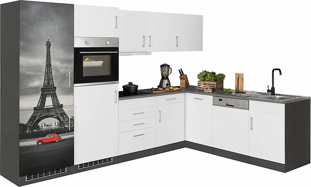 HELD MÖBEL Winkelküche "Paris", Stellbreite 290/220 cm, wahlweise mit Induk günstig online kaufen