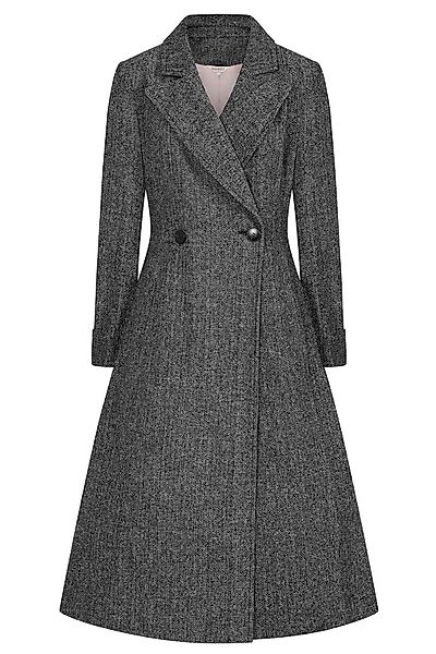 Banned Langmantel Abigail Vintage Herringbone Fischgrätmuster günstig online kaufen