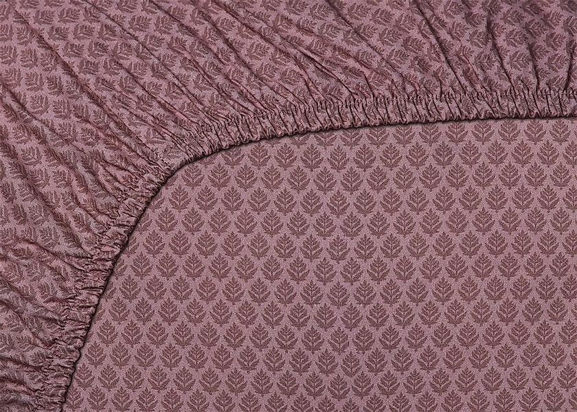 PiP Studio Spannbettlaken Thousand Leaves_Mauve_UV_UV_100x200 HH: günstig online kaufen