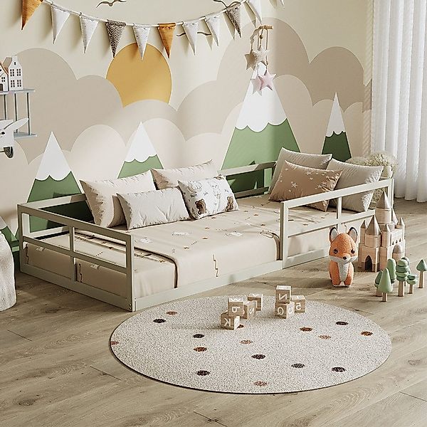 VitaliSpa® Kinderbett Minno, Greige, 205 x günstig online kaufen