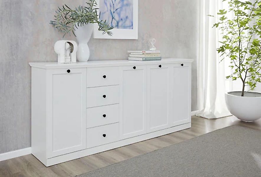 Home affaire Sideboard "Örebro" Kommode, zeitloser Landhausstil, mit Vollau günstig online kaufen