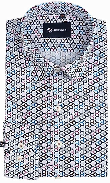 Suitable Hemd Print Mehrfarbig - Größe 39 günstig online kaufen