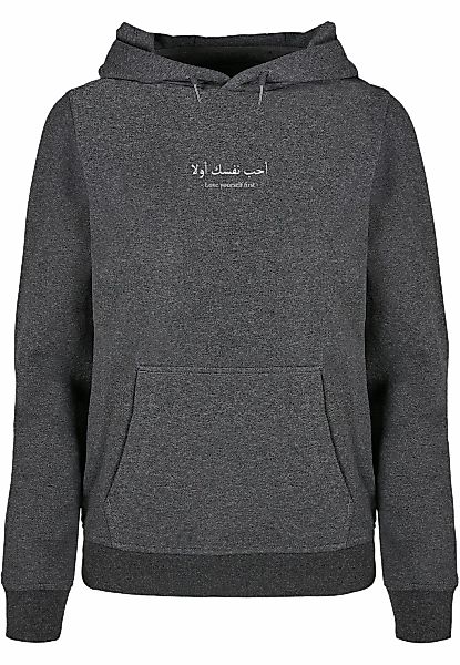 Merchcode Kapuzenpullover "Merchcode Damen Ladies Love Yourself First Basic günstig online kaufen