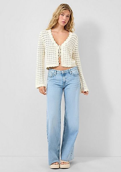 QS Weite Jeans Jeans-Hose CATIE Jeans Catie / Slim Fit / Mid Rise / Wide Le günstig online kaufen