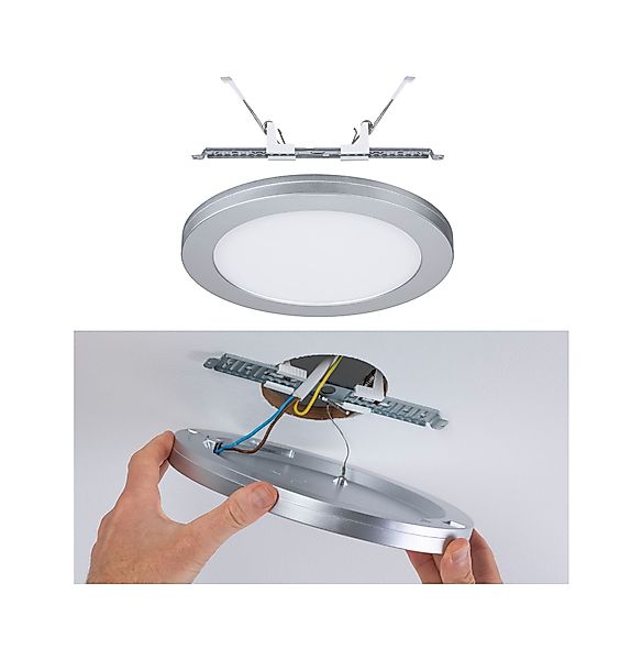 Paulmann "LED Einbaupanel 2in1 Cover-it rund 225mm 16,5W 1200lm 4000K Chrom günstig online kaufen