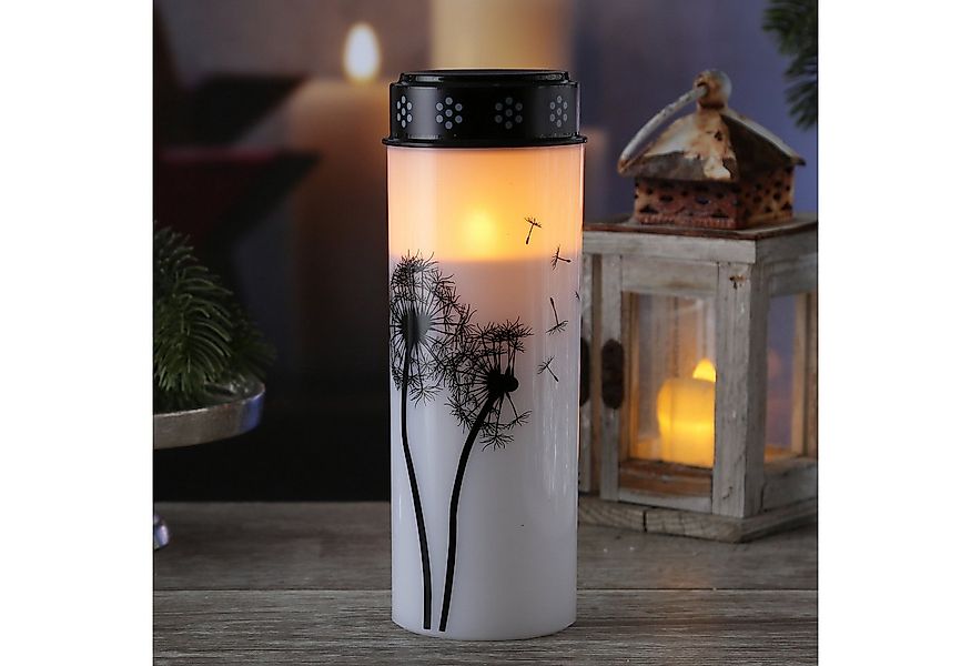 MARELIDA LED-Kerze LED Grablichter Grabkerzen Pusteblume 2500 Std. Friedhof günstig online kaufen