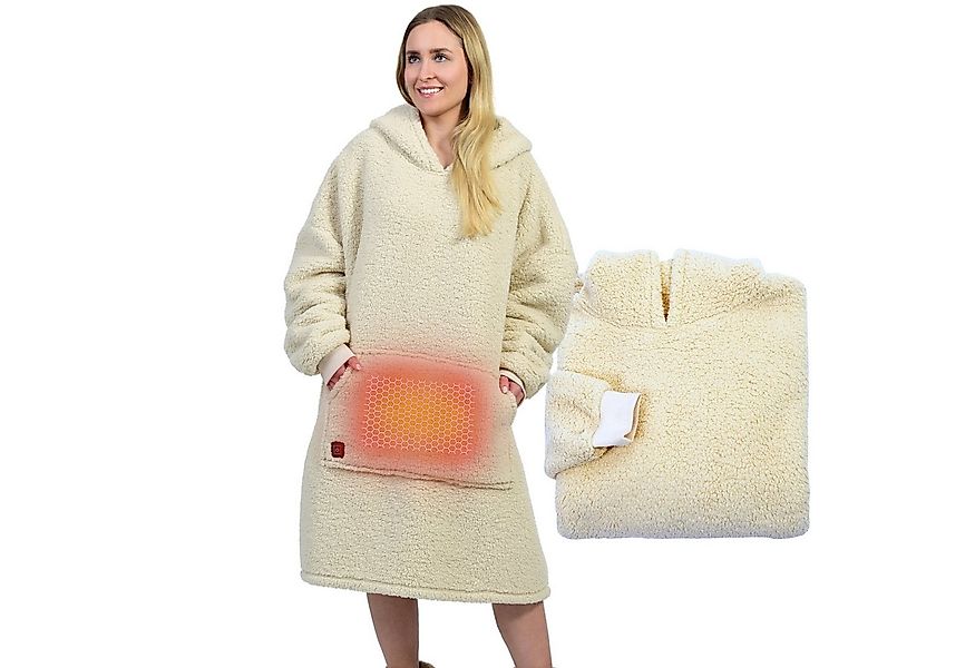 Wohndecke Deckenhoodie beheizbar, Decke mit Ärmeln, Decke zum anziehen, Nor günstig online kaufen