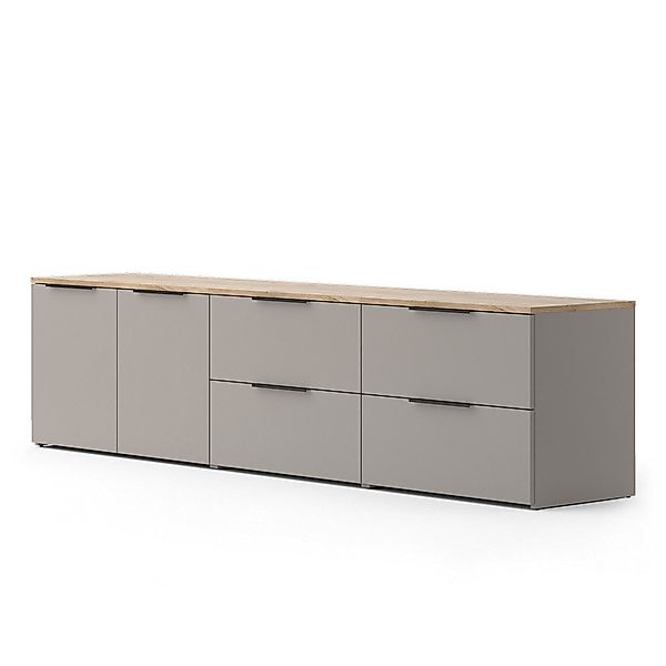 Vicco Wohnwand Wido, Greige/Sonoma, 3 Teile günstig online kaufen