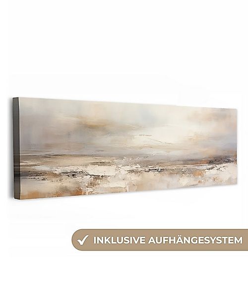 OneMillionCanvasses® Leinwandbild Panorama Kunst - Industriell - Grau - Bra günstig online kaufen