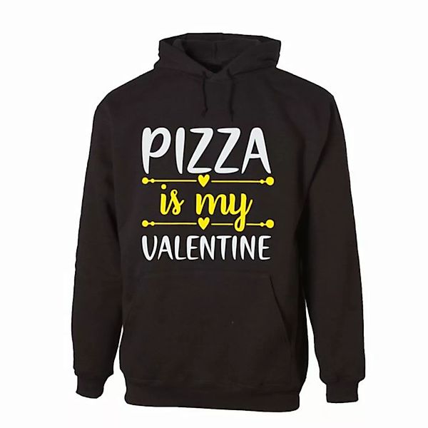 G-graphics Hoodie Pizza is my Valentine Unisex, mit Frontprint, mit Spruch günstig online kaufen