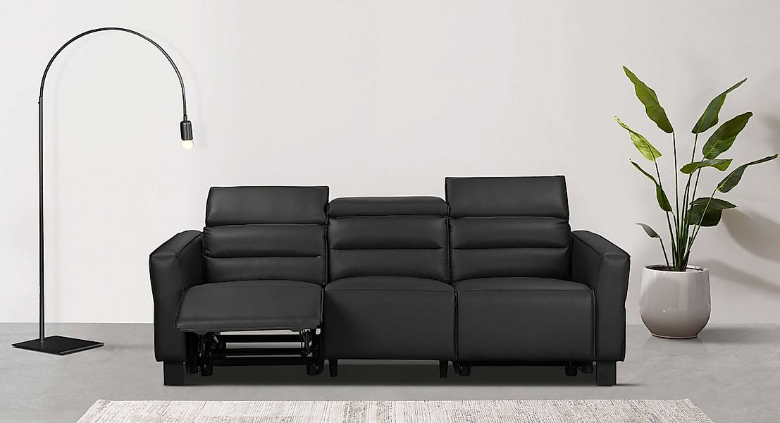 Places of Style 3-Sitzer "Carpari, 224cm, manuelle od. elektrische Relaxfun günstig online kaufen