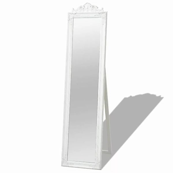 Standspiegel Im Barock-stil 160x40 Cm Weiß günstig online kaufen