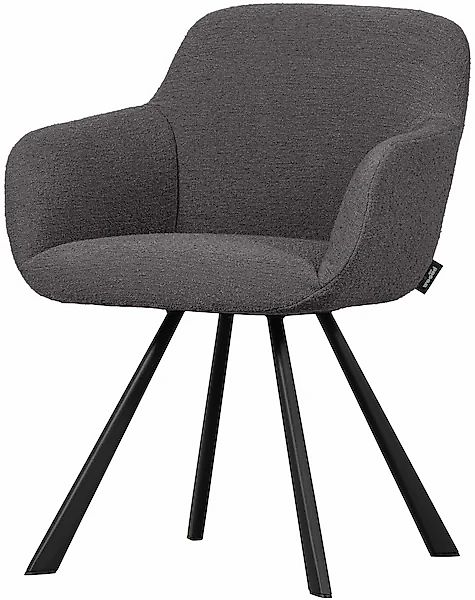 WOOOD Esszimmerstuhl »Juno«, gepolstert mit weichem Bouclé, Höhe 79 cm x Br günstig online kaufen