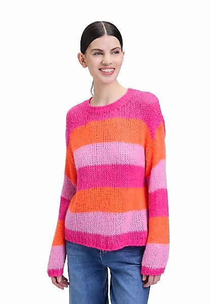 Cartoon Strickpullover "Cartoon Strickpullover mit Blockstreifen", (1 tlg.) günstig online kaufen