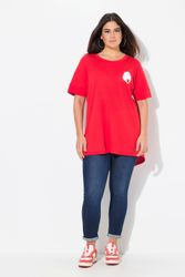 Ulla Popken T-Shirt T-Shirt Rückendruck Oversized günstig online kaufen