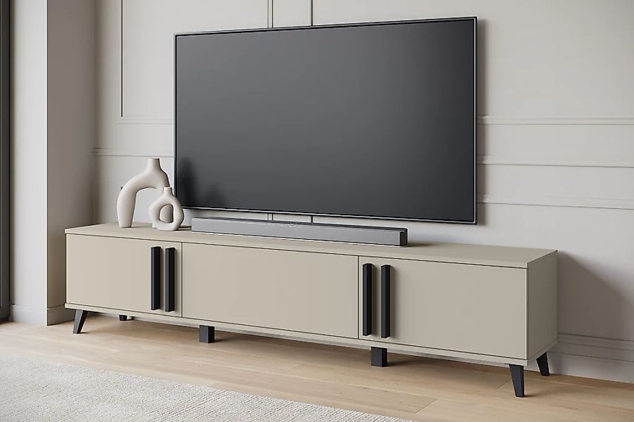 Home affaire Lowboard "Helsinki, TV-Kommode Breite 180cm" 1 Stk. tlg. moder günstig online kaufen