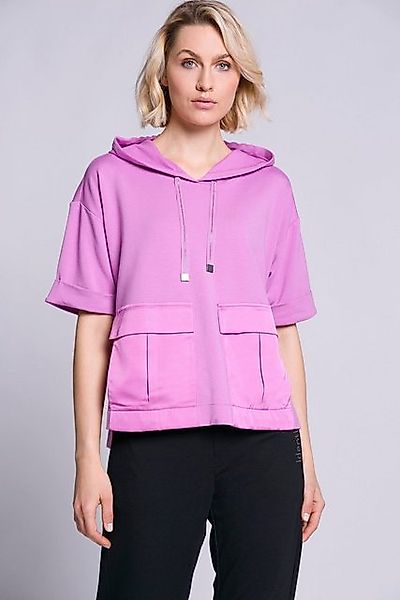 Gina Laura Sweatshirt Sweatshirt Identity Taft-Details Kapuze 3/4-Arm günstig online kaufen