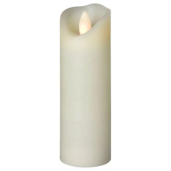 LED Kerze Shine Wachs gefrostet in Elfenbein 175x50x50mm günstig online kaufen